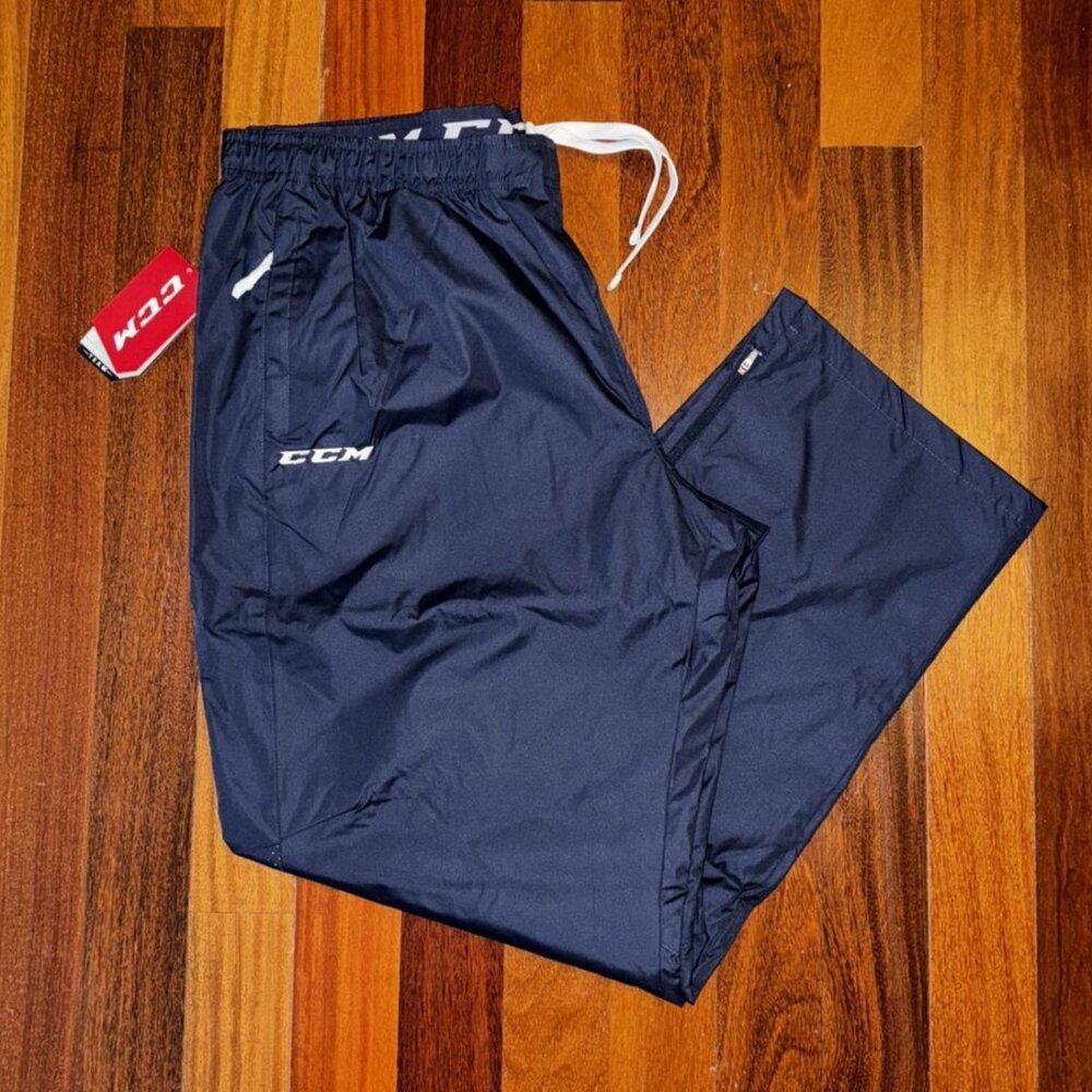 Men's 2XL ~ True Navy Blue CCM TEAM Hockey Active/Warm-Up Pants PN5591 ~ NWT!